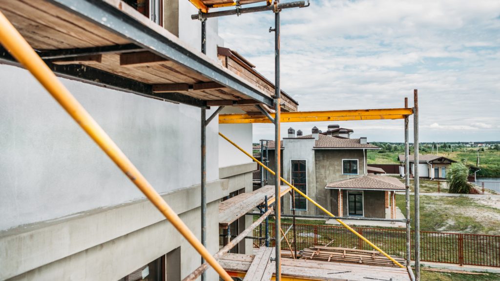 Un échafaudage pour maison individuelle