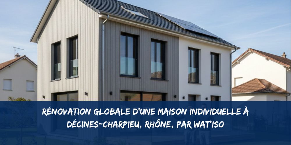Rénovation globale d’une maison individuelle à Décines-Charpieu, Rhône, par WAT’ISO