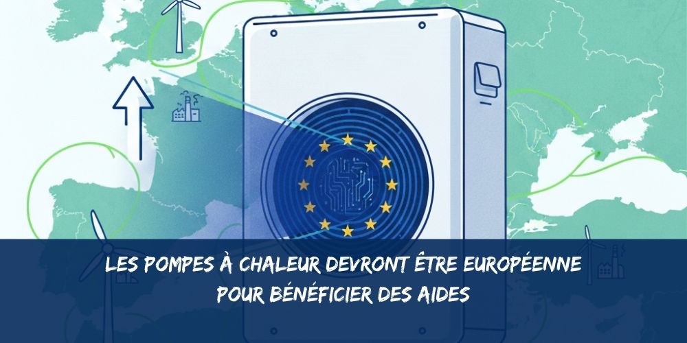Critère de fabrication européenne pour l’obtention des aides à la Pompe à Chaleur dès septembre 2026.